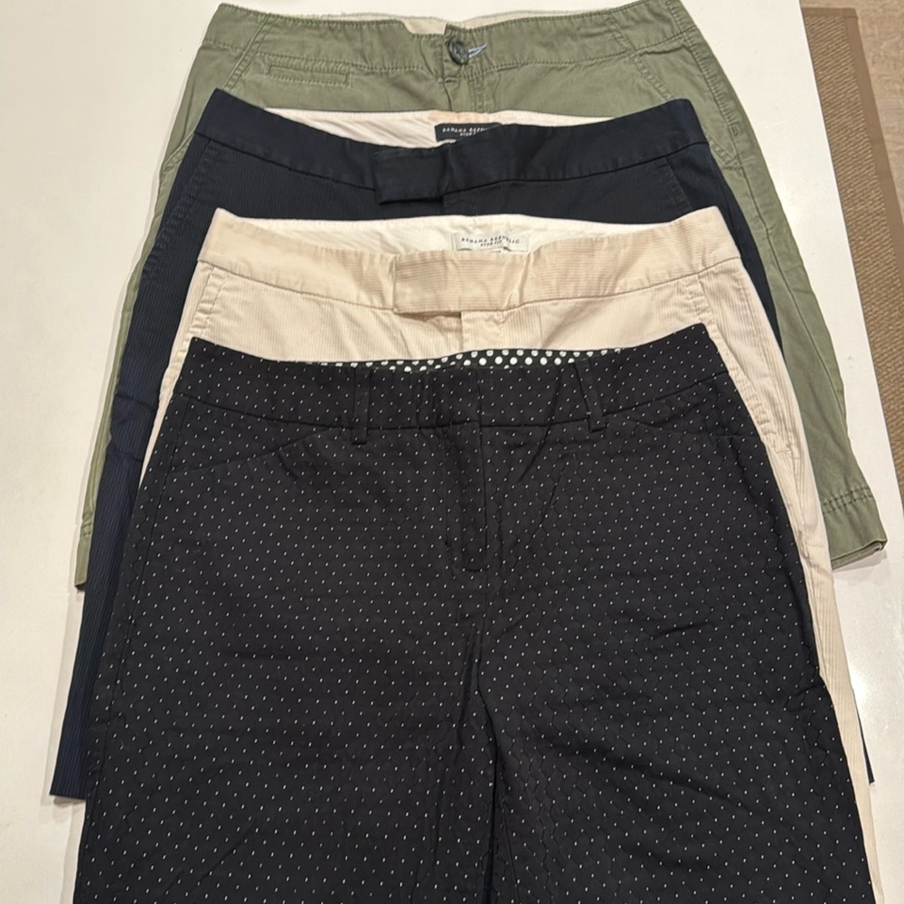 4 pairs Bermuda shorts, women’s size 4